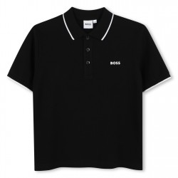 юношеска,блуза,с,яка,детски,облекла,boss,small,logo,polo,shirt,juniors,black,09b