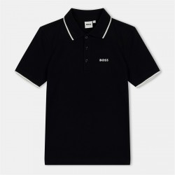 блуза,с,яка,детски,облекла,boss,kids,small,logo,polo,shirt,logo,detail,black