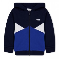 детски,суичър,детски,облекла,boss,colourblock,zip,hoodie,infants,navy,849