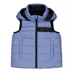 детски,елек,детски,облекла,boss,reversible,puffer,gilet,infants,med,grey,049