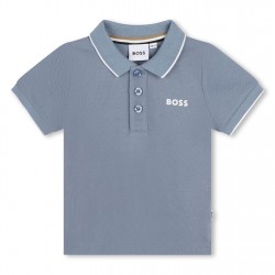 детска,блуза,с,яка,детски,облекла,boss,short,sleeve,polo,shirt,infants,med,grey,049