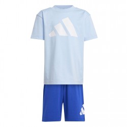 детска,тениска,разпродажба,adidas,детски,облекла,adidas,essentials,t,shirt,set,infants,blue,white,bos