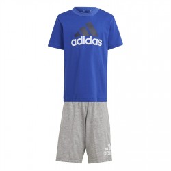 детски,комплект,разпродажба,adidas,детски,3/4,панталони,adidas,essentials,logo,tee,and,short,set,unisex,infants,blue,grey