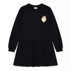 рокля,детски,облекла,moschino,bear,dress,black,60100