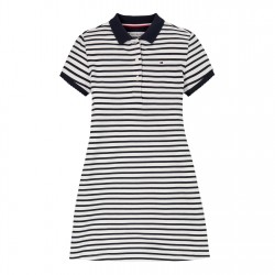 рокля,детски,облекла,tommy,hilfiger,essential,polo,dress,navy,stripe,0a4
