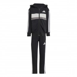 Детски анцуг adidas Kids Tiberio Colorblock Fleece Tracksuit Kids - Blk/Wite/Grey детски,анцуг,детски,екипи,adidas,kids,tiberio,colorblock,fleece,tracksuit,kids,blk,wite,grey