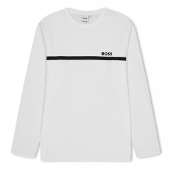 тениска,детски,тениски,boss,ls,smll,lgo,tee,in00,white,10p