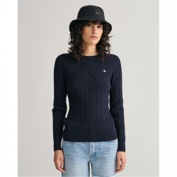 дамски,плетени,дрехи,gant,stretch,cotton,cable,c,neck,evening,433,evening,blu