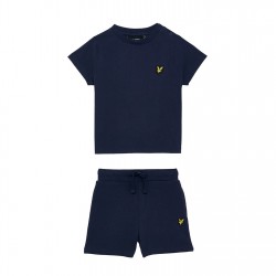 Комплект Lyle and Scott Lyle Tee Short Set In62 - Navy Z99 комплект,бебешки,облекла,детски,3/4,панталони,детски,облекла,lyle,and,scott,lyle,tee,short,set,in62,navy,z99