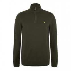 пуловер,облекла,на,разпродажба,мъжки,пуловери,lyle,and,scott,quarter,zip,jumper,olive,w485