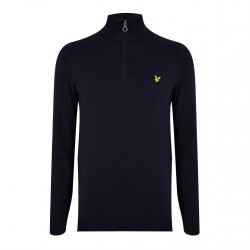 пуловер,мъжки,летен,каталог,мъжки,пуловери,lyle,and,scott,lyle,quarter,zip,jumper,sn42,dk,navy,z271