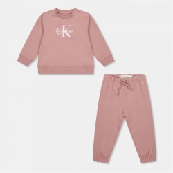 Комплект Calvin Klein Jeans CKJ Monogram Set In61 - Rose TP9 комплект,детски,3/4,панталони,calvin,klein,jeans,ckj,monogram,set,in61,rose,tp9