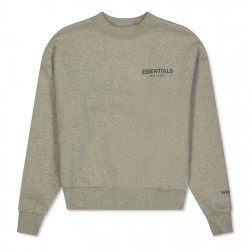 детски,пуловер,детски,3/4,панталони,fear,of,god,essentials,unisex,kids',pullover,crew,neck,jumper,dark,hthr,oat