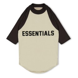 детска,тениска,fear,of,god,essentials,unisex,kids,3,4,sleeve,baseball,oversized,fit,t,shirt,wheat