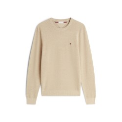 пуловер,мъжки,пуловери,tommy,hilfiger,men,s,ribbed,crew,neck,jumper,batique,khaki