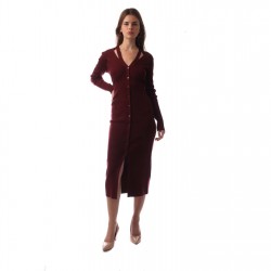 рокля,дамски,поли,и,рокли,дамски,плетени,дрехи,boss,facene,dress,open,red