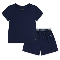 пижама,polo,ralph,lauren,kids,short,sleeve,pyjama,set,navy,bk9