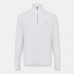 пуловер,мъжки,пуловери,polo,ralph,lauren,polo,ralph,lauren,quarter,zip,jumper,deckwash,white