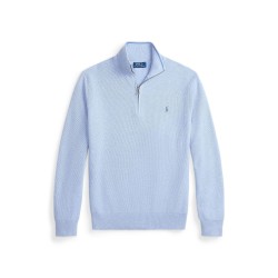 пуловер,мъжки,пуловери,polo,ralph,lauren,quarter,zip,jumper,blue,hyacinth