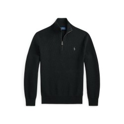 пуловер,мъжки,пуловери,polo,ralph,lauren,quarter,zip,jumper,polo,black