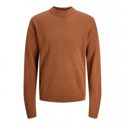 пуловер,облекла,на,разпродажба,мъжки,пуловери,jack,and,jones,relax,crew,neck,jumper,mocha,bisque