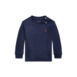 Бебешка тениска Polo Ralph Lauren Baby Boys Long Sleeve T Shirt - Cruise Navy бебешка,тениска,polo,ralph,lauren,baby,boys,long,sleeve,t,shirt,cruise,navy