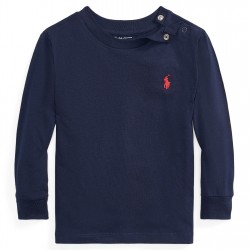 бебешка,тениска,детски,облекла,polo,ralph,lauren,baby,boys,long,sleeve,t,shirt,cruise,navy