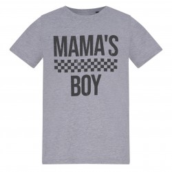AWD Infant Printed Mothers Day Tee - Mamas Boy Check бебешки,облекла,детски,тениски,awd,infant,printed,mothers,day,tee,mamas,boy,check
