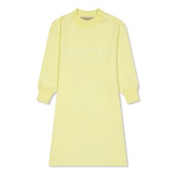 детска,тениска,fear,of,god,essentials,unisex,kids,long,sleeve,t,shirt,dress,canary
