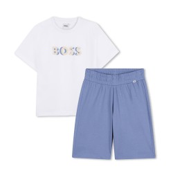 boss,kids,clothing,set,white