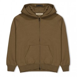 детски,суичър,детски,3/4,панталони,fear,of,god,essentials,unisex,kids',full,zip,hoodie,wood