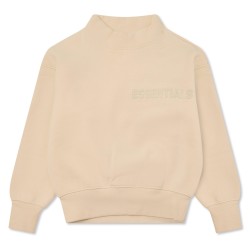 Детски пуловер Fear Of God Essentials Unisex Kids Long Sleeve Mock Neck Turtle Jumper - Egg Shell детски,пуловер,fear,of,god,essentials,unisex,kids,long,sleeve,mock,neck,turtle,jumper,egg,shell