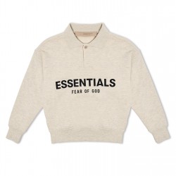 детска,блуза,с,яка,детски,3/4,панталони,fear,of,god,essentials,unisex,kids',long,sleeve,polo,shirt,light,oatmeal