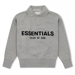 детска,блуза,с,яка,детски,3/4,панталони,fear,of,god,essentials,unisex,kids',long,sleeve,polo,shirt,dark,oatmeal