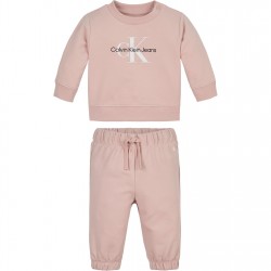 детски,анцуг,детски,облекла,calvin,klein,jeans,logo,tracksuit,infants,rose,tf6