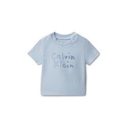 Детска тениска Calvin Klein Jeans Unisex Kids T-Shirt - Breezy Blue C1O детска,тениска,calvin,klein,jeans,unisex,kids,t,shirt,breezy,blue,c1o