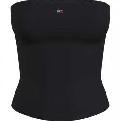 дамски,топове,tommy,jeans,tj,slim,tube,top,ld43,black