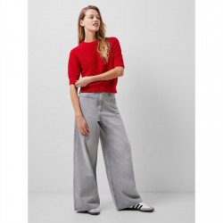 пуловер,дамски,плетени,дрехи,french,connection,lily,mozart,striped,short,sleeve,jumper,61,true,red
