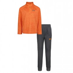 детски,комплект,разпродажба,under,armour,детски,3/4,панталони,лека,атлетика,всички,фитнес,облекла,under,armour,1,4,zip,set,infant,boys,orange,grey