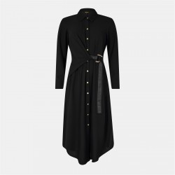 рокля,дамски,поли,и,рокли,biba,tie,shirt,dress,black