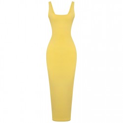 дамска,рокля,дамски,поли,и,рокли,honeyz,bandage,dress,womens,yellow