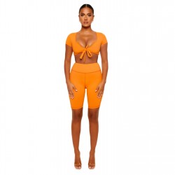 къса,блуза,дамски,топове,honeyz,crop,top,ld99,orange
