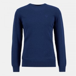 блуза,мъжки,пуловери,barbour,mens,crew,neck,sweater,inky,marl,bu11