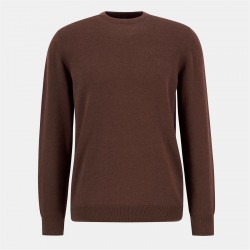 блуза,мъжки,пуловери,barbour,mens,crew,neck,sweater,umber,br38