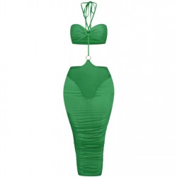 дамска,рокля,дамски,поли,и,рокли,honeyz,mesh,reversible,dress,womens,green