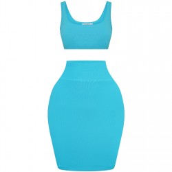 honeyz,bandage,co,ord,womens,turquoise