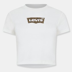 Бебешка фланелка с къс ръкав Levis Womens Short Sleeve Boxy Western Criss Cross Baby Tee - White Leopard бебешка,фланелка,с,къс,ръкав,дамски,топове,levis,women,s,short,sleeve,boxy,western,criss,cross,baby,tee,white,leopard