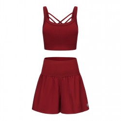 комплект,дамски,тениски,дамски,топове,slazenger,bra,short,set,ld62,tibetan,red