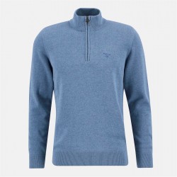 пуловер,мъжки,пуловери,barbour,mens,half,zip,jumper,bluestone,bu43