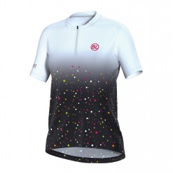 Фланелка Bicycle Line SS Zip Jersey Ma Ld99 - Black/White фланелка,дамски,топове,облекло,за,колоездене,bicycle,line,ss,zip,jersey,ma,ld99,black,white